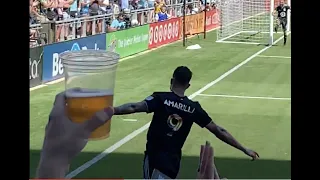 Amarilla scores goal for MNUFC vs Portland Timbers