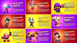 ALL 76 BRAWLER UNLOCK ANIMATIONS | Goodbye Chromatic Brawlers