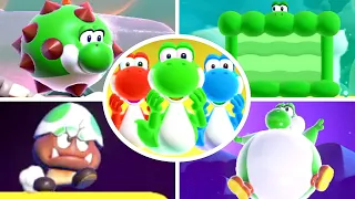 Super Mario Bros Wonder - All Yoshi Power-Ups & Transformations