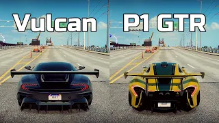 NFS Heat: Aston Martin Vulcan vs McLaren P1 GTR - Drag Race