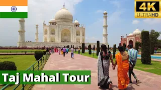 Taj Mahal Walking Tour ⁴ᵏ 🇮🇳 🕌 ⭒ Agra, India ⭒