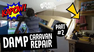 Repairing A Damp Caravan: Part 2 – Removing outer plywood skin to reveal the timbers.