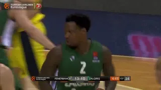 Deon Thompson Throws Down Hard Dunk Against Fenerbahce