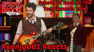 I’m In The Band-School Of Rock At The Tony Awards 2016 Reaction