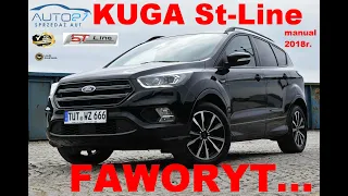 #AUTO27 - SPRZEDANY- TEST - FORD KUGA  ST-LINE 2.0 TDCI. Manual. 2018r. FAWORYT Z KLASĄ...