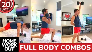 ADV. FULL BODY Combination Moves w/ Dumbbells | Master Trainer Chris Tye-Walker