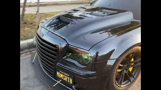 Chrysler 300c srt8 Big grill custom trunk and rear bumper diffuser from splinter