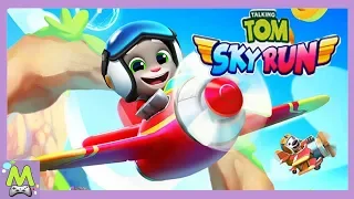 Говорящий Том Воздушный Бег/Talking Tom Sky Run.Гонки на Самолетах в Новой Игре про Тома