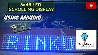 How to make 8×48 Scrolling LED display using Arduino || Make your own Scrolling LED Matrix display !