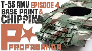 Base Paint, Camouflage & Chipping Effects, T55 ep.4