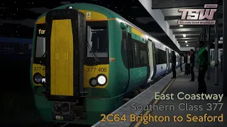 2C64 Brighton to Seaford - East Coastway - Class 377 - Train Sim World 2020