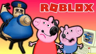 PEPPA PIG PLAYS - ROBLOX | BARRY'S PRISON RUN V2! (FIRST PERSON OBBY!)