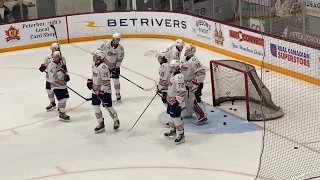 Generals@Petes pre-game warm up