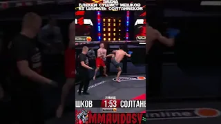 Красивый бой Arena - Алекей Сушист Мешков VS Шамиль Солтанбеков #shorts #popmma #попмма