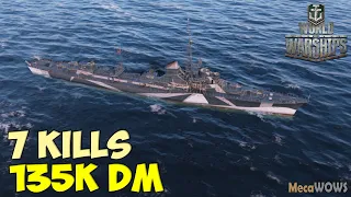 World of WarShips | T-61 | 7 KILLS | 135K Damage - Replay Gameplay 4K 60 fps