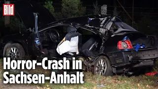 Horrorunfall schockt Feuerwehr und Angehörige |  B1 in Genthin (Sachsen-Anhalt)