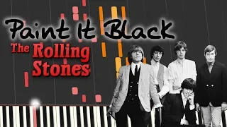 The Rolling Stones - PAINT IT BLACK (Piano Tutorial)