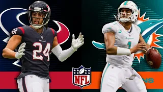 Houston Texans vs Miami Dolphins Week 12 Simulation (4K Video) Next Gen Full Game