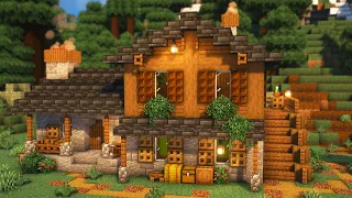 Minecraft: Large Spruce Log Cabin [Tutorial]