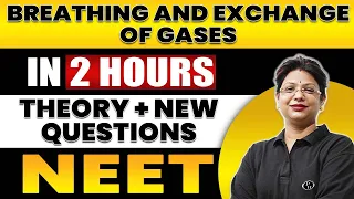 BREATHING AND EXCHANGE OF GASES in 2 Hours | All Theory + Expected Questions for NEET