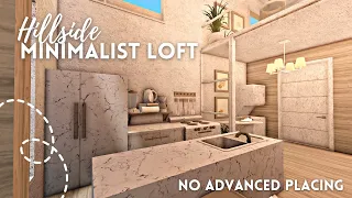 [ roblox bloxburg ] no advanced placing hillside minimalist loft ꒰ build & tour ꒱ - itapixca builds