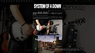 Lonely Day (with Solo) System Guitar Lesson with Tab & Sheet on Screen #systemofadown #guitar