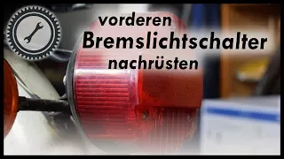 Bremslichtschalter vorne nachrüsten - S50/S51 Tutorial