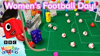 Special Women's Football World Cup Adventure | DIY Craft Stadium | Learn to Count 123 | Numberblocks