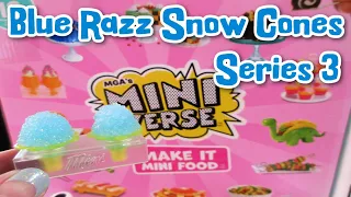 Miniverse Cafe Series 3 Blue Razz Snow Cones!!