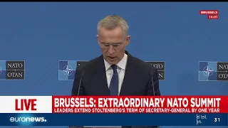 NATO Pressekonferenz zum Krieg in der Ukraine:"Putin hat großen Fehler gemacht"