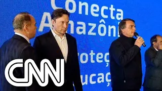 Elon Musk tem encontro com Bolsonaro no interior de São Paulo | LIVE CNN