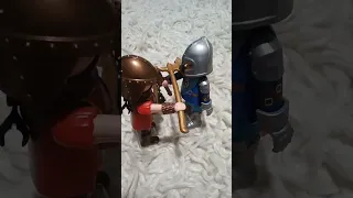 Playmobil barbarian fight.