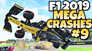 F1 2019 MEGA CRASHES #9