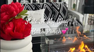 New! Spring Back Porch Styling My Way/Decorating Ideas 2024 #makeover #diy #porch #howto