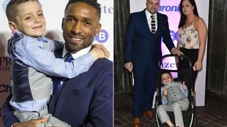 Cancer fighter Bradley Lowery smiles as he arrives at Pride of the North East awards