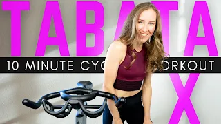 TABATA X // Quick 10 Minute Spin Class • Tabata Cycling Workout