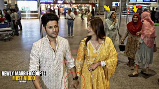 Surbhi Chandna with husband Karan sharma FIRST VIDEO in Public after Marriage | Cutest Moment