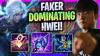 FAKER DOMINATING WITH HWEI! - T1 Faker Plays Hwei Mid vs Fizz! | Season 2023