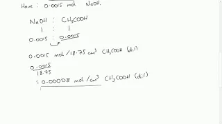 Vinegar Titration Calculations Example