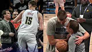 Jokic showed love to Mat Ishbia for giving the ball after the incident last days❤️
