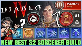 Diablo 4 - New Best S2 Highest Damage Sorcerer Build - OP Vampiric Power Combo Torment At 51 Guide!