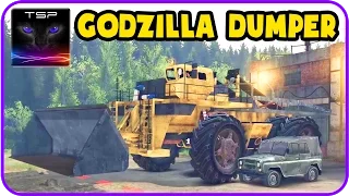 SpinTires - GODZILLA DUMPER TRUCK Mod Testing