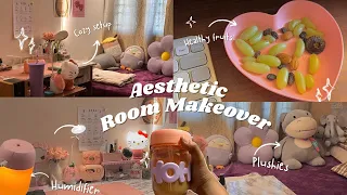 Productive day ♡ | Aesthetic Indian vlog | Day in my life | Room makeover, Cozy desk space,  Miniso🌸