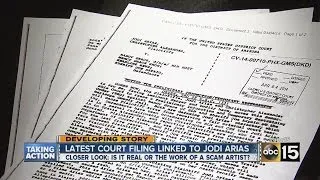 Latest court filing linked to Jodi Arias