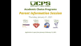 Academic Choice Programs Parent Meeting