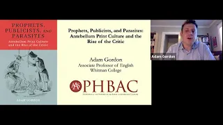 AAS Virtual Book Talk: Adam Gordon, Prophets, Publicists, and Parasites