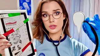 ASMR Unpredictable : Everything is Wrong AF 👁👄👁 (Cranial Nerve Exam ,Eye, Ear, Medical Roleplay)