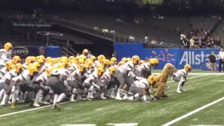 Watch Karr get fired up before the Class 4A Game