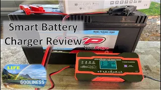Practical Product Review - 10 amp Smart Battery Repair Charger & Maintainer 12 and 24 volt batteries