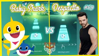 Tiles Hop - Baby Shark 🦈 vs Despacito ft. V Gamer